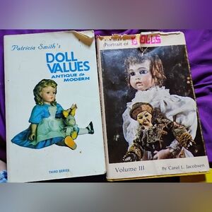 2 Vintage Doll Values Books
